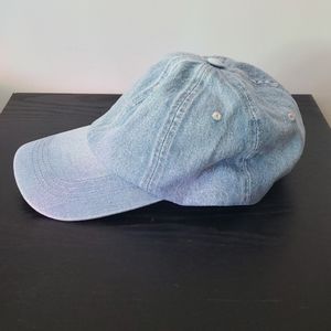 Denim baseball cap
